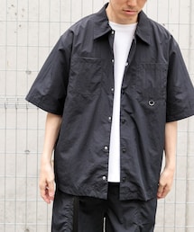ITEMS URBANRESEARCH | 『撥水/イージーケア/接触冷感/UVカット』タスランナイロンスナップボタン半袖シャツ(シャツ/ブラウス)