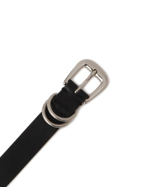 ADAM ET ROPE'（アダムエロペ）の「【サステナブル】ダブルリングスムースベルト（ベルト・レディース・ゴールド/シルバー・F）」の9枚目の写真