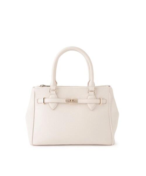 VIS（ビス）の「【新色追加】【2WAY】フロント金具3層トートバッグ（ショルダーバッグ・レディース・ブラック/キナリ/サックス/ベージュ・F）」の19枚目の写真