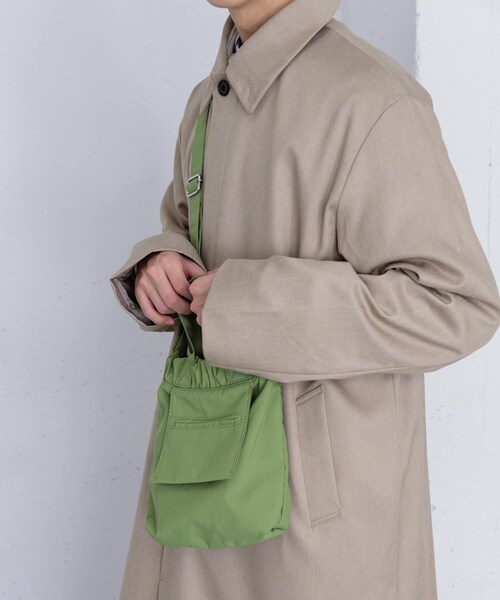 SENSE OF PLACE by URBAN RESEARCH(センスオブプレイスバイアーバンリサーチ)の「ナイロンミニショルダーバッグ(ショルダーバッグ・メンズ・GREEN/BLACK/GREIGE・one)」の13枚目の写真