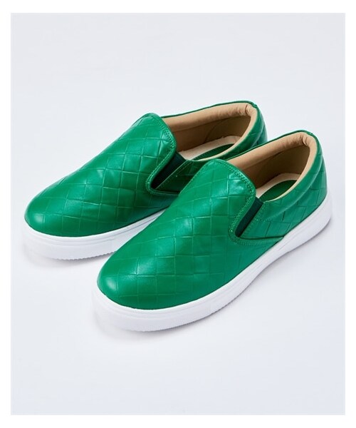 nissen（ニッセン）の「【ゆったり幅広】軽量スリッポンスニーカー（低反発中敷）（ワイズ４Ｅ）（スニーカー・メンズ・黒スウェット/グレースウェット/ネイビーデニム(スター柄)/ツイード/ピンクベージュ(刺しゅう)/レオパード(チュール)/ブラックレース/ホワイトレース/ベージュレース/ネイビーデニム(ペイズリー柄)/インディゴ/サックス/黒(タイダイ柄)/黒(コーデュロイ)/チャコールグレー(コーデュロイ)/ブラウン(チェック柄)/テラコッタ(チェック柄)/グリーン(型押し)/ブルーデニム(刺しゅう)/ラメシルバーパイソン(型押し)/グレーツイード/カーキ(コーデュロイ)/グレージュ(型押し)/パープル(ツイード調)・M=23.0~23.5cm/4E/L=24.0~24.5cm/4E/LL=25.0~25.5cm/4E/3L=26.0~26.5cm/4E）」の16枚目の写真