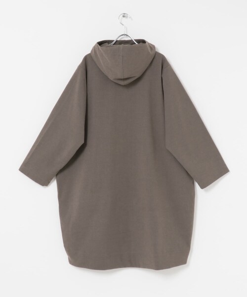 URBAN RESEARCH DOORS（アーバンリサーチドアーズ）の「DANTON　HOODED COAT（テーラードジャケット・レディース・GREIGE/BLACK・34）」の9枚目の写真