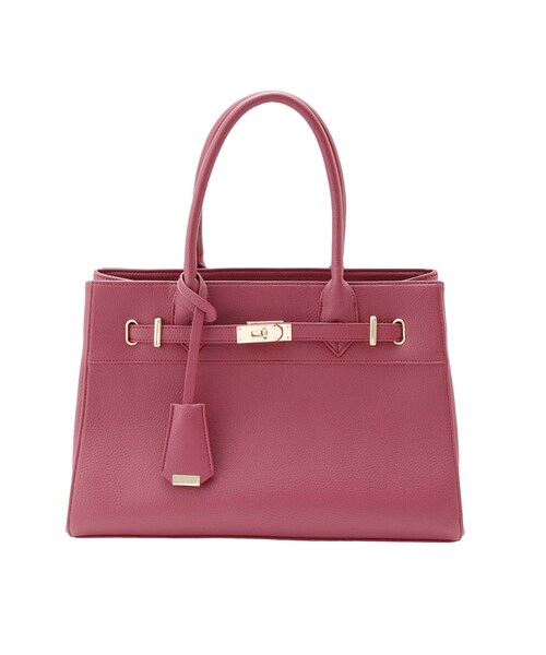 RESEXXY（リゼクシー）の「ベーシックトートバッグ-L-（トートバッグ・レディース・ブラック/ワイン/ミックス・F）」の2枚目の写真