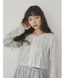 merry jenny | flowerフリルレースカーディガン(カーディガン/ボレロ)