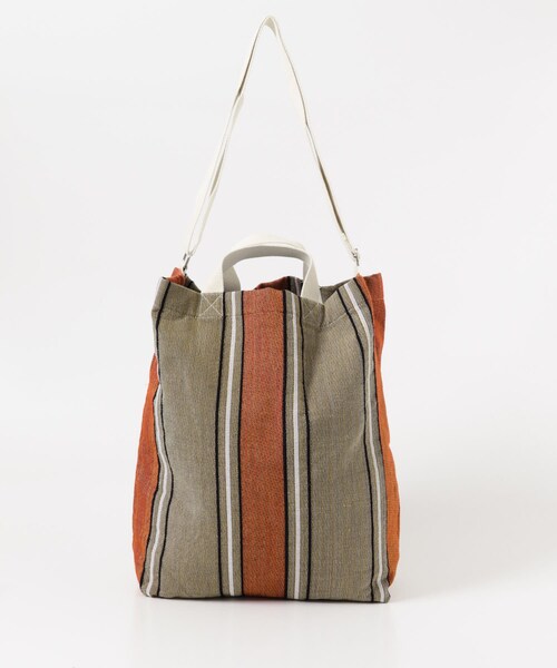 URBAN RESEARCH DOORS（アーバンリサーチドアーズ）の「2WAYストライプトートバッグ（トートバッグ・メンズ・GREEN/L.BLUE/ORANGE・-）」の21枚目の写真