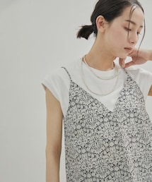 SALON adam et rope' | 【LIBERTY】【セットアップ対応・洗える】リバティプリントバックスリットキャミソール(キャミソール)