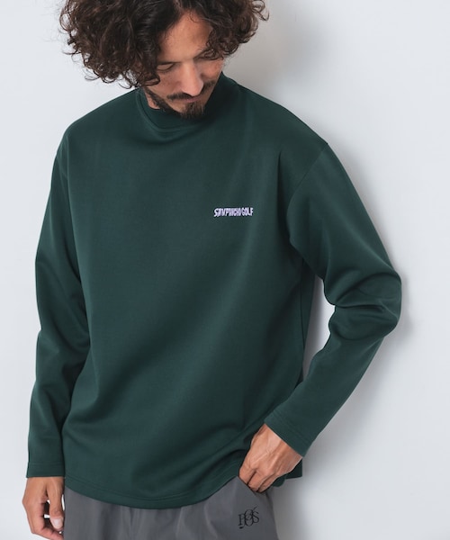 URBAN RESEARCH Sonny Label（アーバンリサーチサニーレーベル）の「OOPS×RYUAMBE 　モックネックロングTシャツ（Tシャツ/カットソー・メンズ・OFF/BLACK/GREEN・M/L/XL）」の3枚目の写真