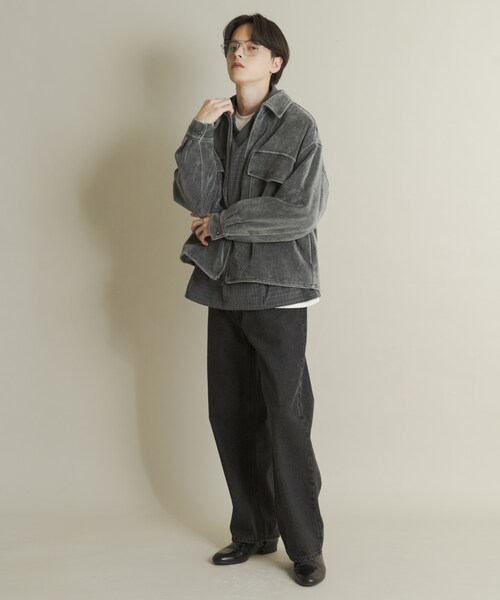 SENSE OF PLACE by URBAN RESEARCH(センスオブプレイスバイアーバンリサーチ)の「ヴィンテージツイルZIPブルゾン(ブルゾン・メンズ・BLACK/BROWN/PURPLE・M/L)」の11枚目の写真