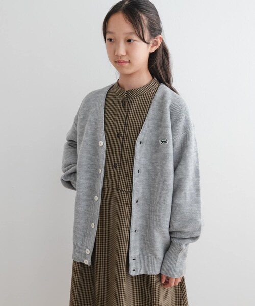 URBAN RESEARCH DOORS(アーバンリサーチドアーズ)の「『WEB/一部店舗限定』『別注』PENNEYS×DOORS THE FOX Vネックカーディガン(KIDS)(カーディガン/ボレロ・キッズ・RED/BLUE/TOP GRAY・150)」の8枚目の写真