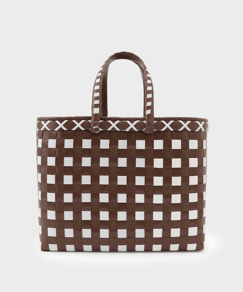 ROPE'（ロペ）の「【PA LI（パリ）】MARKET BASKETS ｜SMALL（かごバッグ・レディース・ダークブラウン・F）」の4枚目の写真