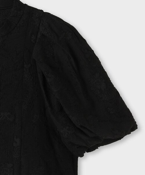 ROPE'(ロペ)の「【一部店舗限定】【REALM(レルム)】JACQUARD PUFF SLEEVE BLOUSE|袖ボリュームブラウス 26SS(シャツ/ブラウス・レディース・ブラック/ホワイト・38)」の6枚目の写真
