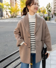 URBAN RESEARCH DOORS | フェイクムートンミドルコート(ムートンコート)