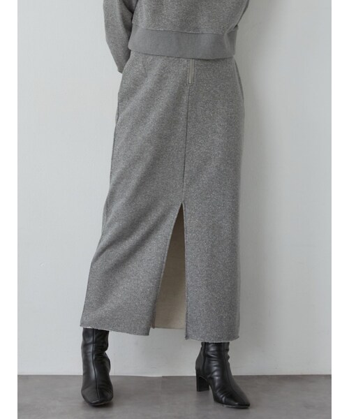 LAGUNAMOON（ラグナムーン）の「【WEB限定】ラメスウェットスカート（スカート・レディース・グレー/ベージュ・S/M/F）」の13枚目の写真