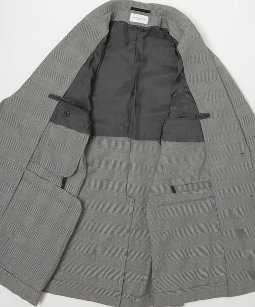 URBAN RESEARCH（アーバンリサーチ）の「new basic　HIGH TWIST WOOL SINGLE JACKET（テーラードジャケット・メンズ・BLACK/CHECK・M/L/XL）」の13枚目の写真