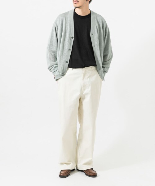 URBAN RESEARCH(アーバンリサーチ)の「CINCH BACK CHINO PANTS(チノパンツ・メンズ・ECRU/BLACK・M/L)」の7枚目の写真