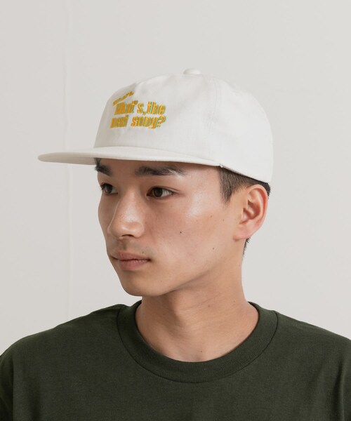 THE GOODLAND MARKET（ザグッドランドマーケット）の「TONY　STARTER CAP（キャップ・メンズ・SALMON/NVY/WHT・one）」の5枚目の写真