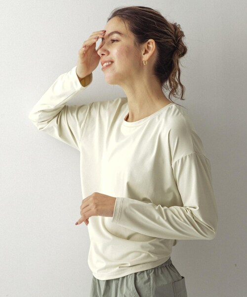 URBAN RESEARCH Sonny Label（アーバンリサーチサニーレーベル）の「SLAB　Backdesign Rashguard（その他トップス・レディース・ブラック/エクリュ/グレージュ・FREE）」の5枚目の写真