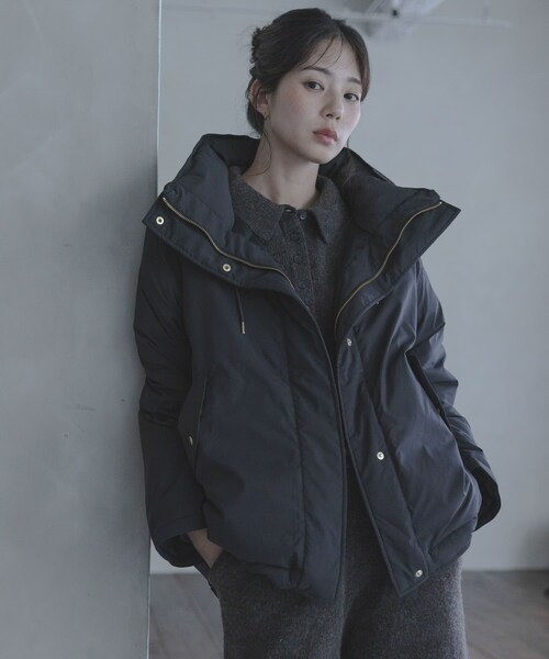 URBAN RESEARCH Sonny Label（アーバンリサーチサニーレーベル）の「撥水2WAYフーディスタンドダウンコート（その他アウター・レディース・アイボリー/ブラック/ブラウン・Free）」の14枚目の写真
