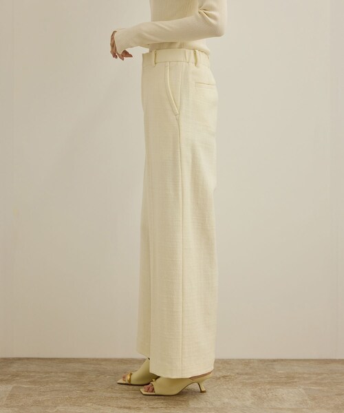 ROPE'(ロペ)の「MANTECO(マンテコ) コットンライトツイードパンツ/イージーケア(その他パンツ・レディース・オフホワイト・36/38)」の10枚目の写真