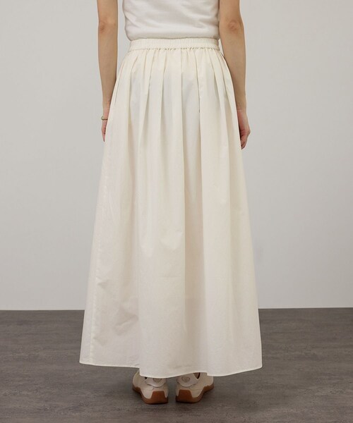 ADAM ET ROPE'（アダムエロペ）の「コーティングギャザータックスカート / セットアップ対応（スカート・レディース・ホワイト/ネイビー系・F）」の10枚目の写真