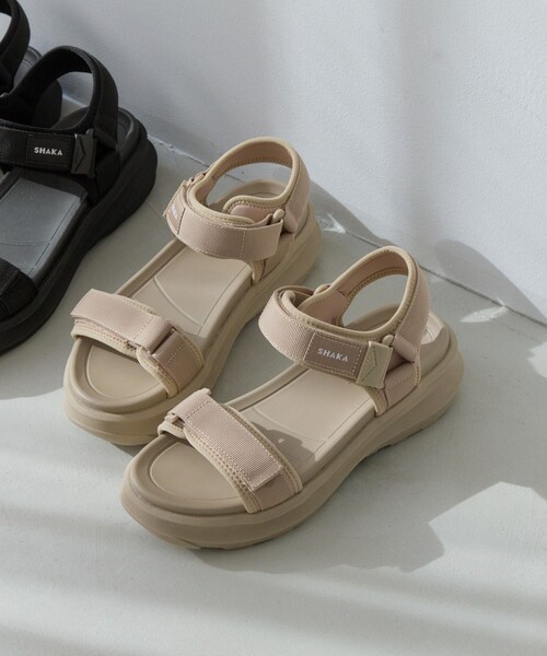VIS(ビス)の「【SHAKA】NEO BUNGY GES(サンダル・レディース・ブラック/ベージュ系・23.0/24.0)」の7枚目の写真