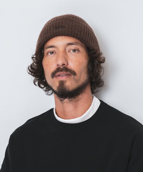 URBAN RESEARCH Sonny Label（アーバンリサーチサニーレーベル）の「OOPS　ニット帽（ニットキャップ/ビーニー・メンズ・BLACK/GRAY/BROWN・One）」の2枚目の写真