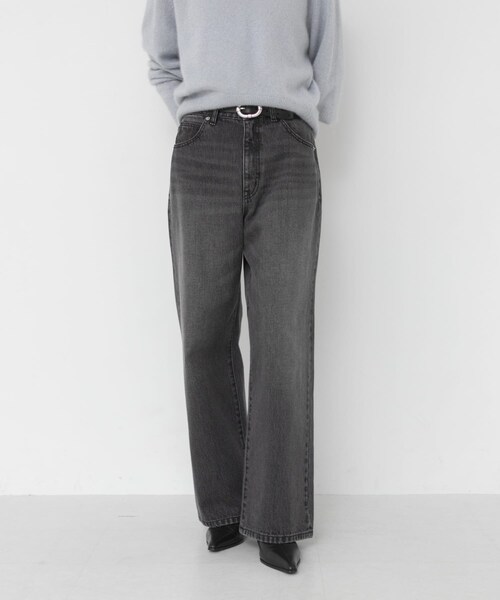 URBAN RESEARCH（アーバンリサーチ）の「ワイドストレートデニムパンツ（デニムパンツ・レディース・BLACK/LT BLUE・36/38/40）」の3枚目の写真
