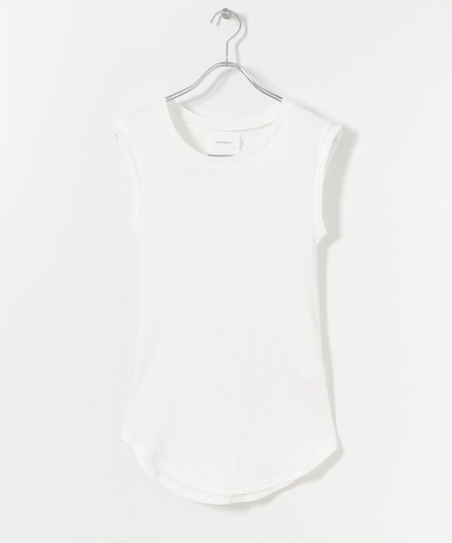 THE GOODLAND MARKET(ザグッドランドマーケット)の「『別注』MIDIUMISOLID×TGM Mix organic cotton tank-top(タンクトップ・レディース・Off/Black/Mocha・FREE)」の11枚目の写真