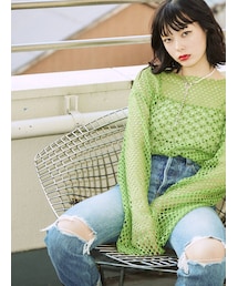 jouetie | オーバーメッシュトップス(Tシャツ/カットソー)