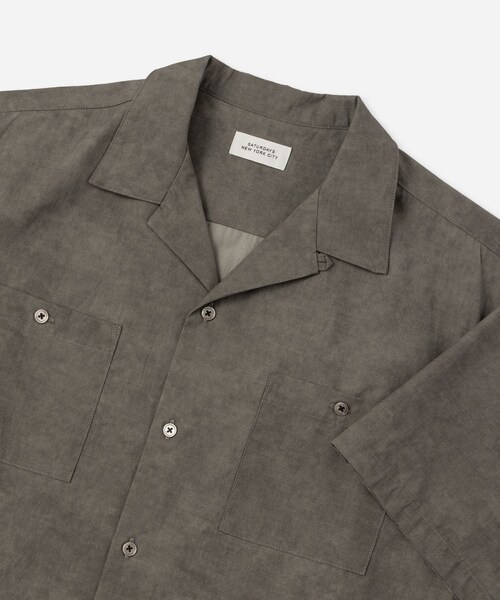 Saturdays NYC(サタデーズ ニューヨークシティ )の「Canty Open Collar SS Shirt(シャツ/ブラウス・レディース・チャコール/ライトグレー/ベージュ/ブルー・L/M/S/XL)」の20枚目の写真