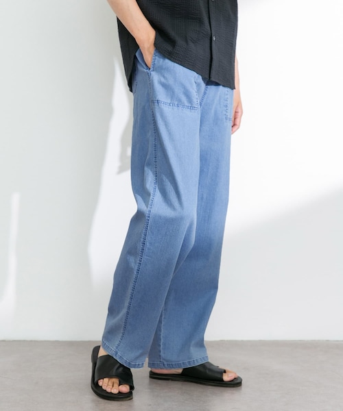 URBAN RESEARCH Sonny Label（アーバンリサーチサニーレーベル）の「接触冷感デニムイージーパンツ（デニムパンツ・メンズ・インディゴ/ライトインディゴ・M/L）」の2枚目の写真