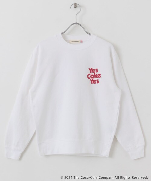 KBF（ケイビーエフ）の「GOOD ROCK SPEED　COCA-COLA&reg; SWEAT（スウェット・レディース・WHITE・FREE）」の2枚目の写真