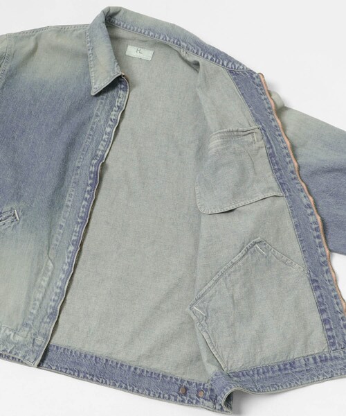 URBAN RESEARCH（アーバンリサーチ）の「HERILL　Nepdenim jacket（デニムジャケット・メンズ・White/VT Worn・2/3）」の9枚目の写真