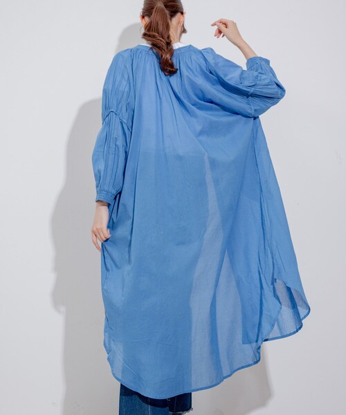 Jayro（ジャイロ）の「インド綿ボイルエリシャーリングワンピース（ワンピース・レディース・ブラック/ブルー/ピンク・M）」の16枚目の写真