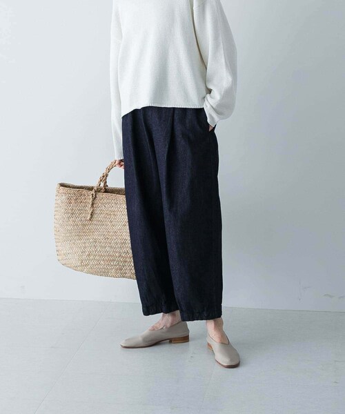 かぐれ（カグレ）の「デニムクロップドパンツ（デニムパンツ・レディース・INDIGO・FREE）」の7枚目の写真