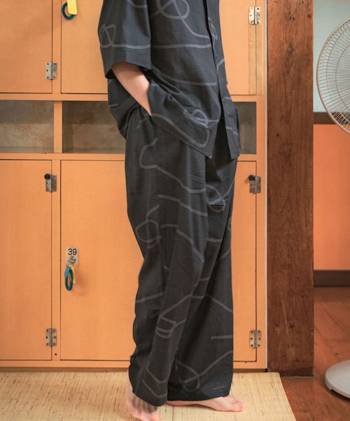 URBAN RESEARCH(アーバンリサーチ)の「SENTO-GRASHI 「ゆ」pants (long)(その他パンツ・メンズ・BLK×CCL/BEG×OFF/BLU×OFF・M/L/L/XL)」の1枚目の写真