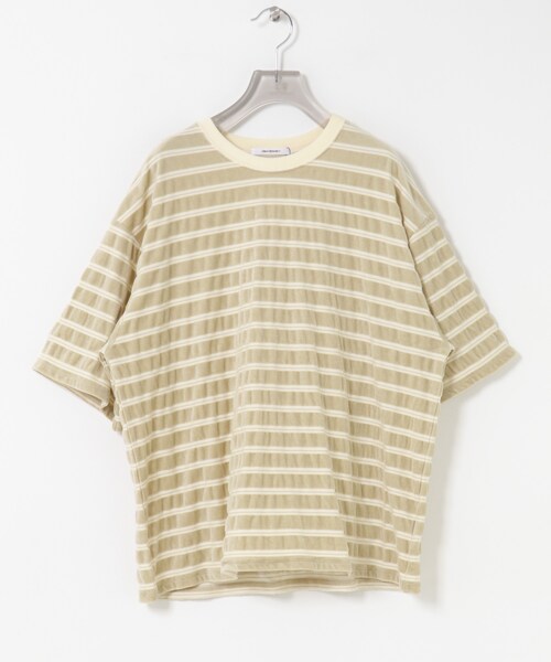 URBAN RESEARCH（アーバンリサーチ）の「ベロアボーダーカットソー（Tシャツ/カットソー・レディース・BEIGE/DARK BROWN・FREE）」の19枚目の写真