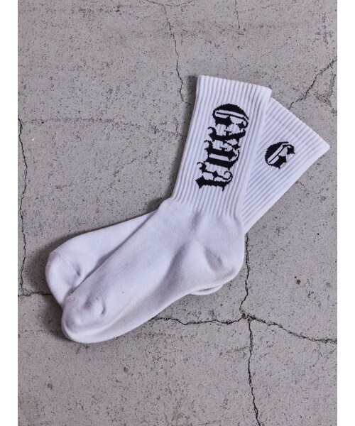 GYDA（ジェイダ）の「TWO FACE GYDA SOX（ソックス/靴下・レディース・オフホワイト/ブラック/ピンク・F）」の2枚目の写真
