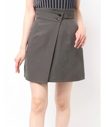 MURUA（ムルーア）の「ラップライクミニスカート【セットアップ着用可】【接触冷感】（スカート・レディース）」
