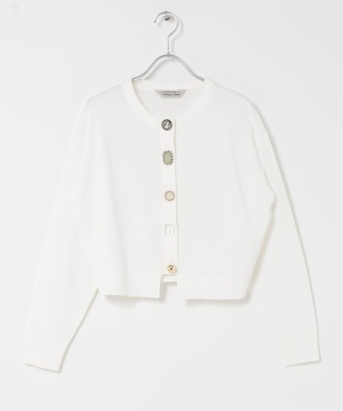 URBAN RESEARCH ROSSO（アーバンリサーチロッソ）の「Torrazzo Donna　BIJOU CARDIGAN（カーディガン/ボレロ・レディース・NAVY/WHITE・Free）」の4枚目の写真