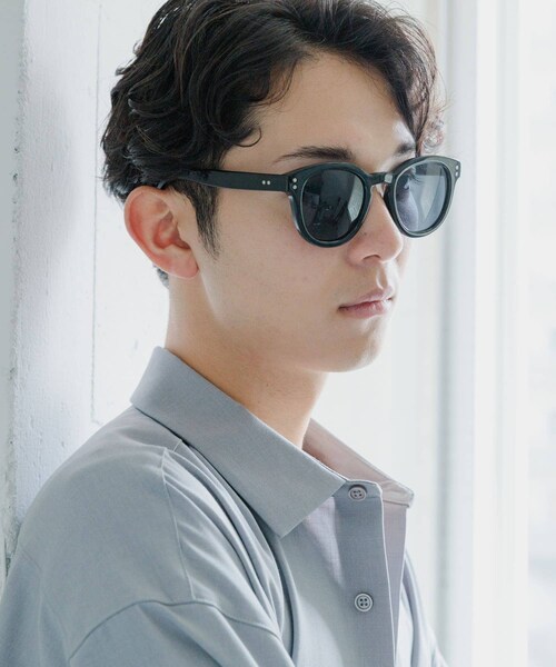 SENSE OF PLACE by URBAN RESEARCH(センスオブプレイスバイアーバンリサーチ)の「『ユニセックス』ボストンサングラス(メガネ・メンズ・BLACK/GRAY/YELLOW/CLEAR・one)」の9枚目の写真