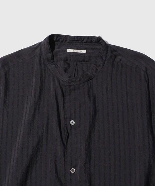 ADAM ET ROPE'(アダムエロペ)の「【HEUGN/ユーゲン】Morris LINO silk Jqd(シャツ/ブラウス・メンズ・チャコール・1/2/3/4)」の6枚目の写真