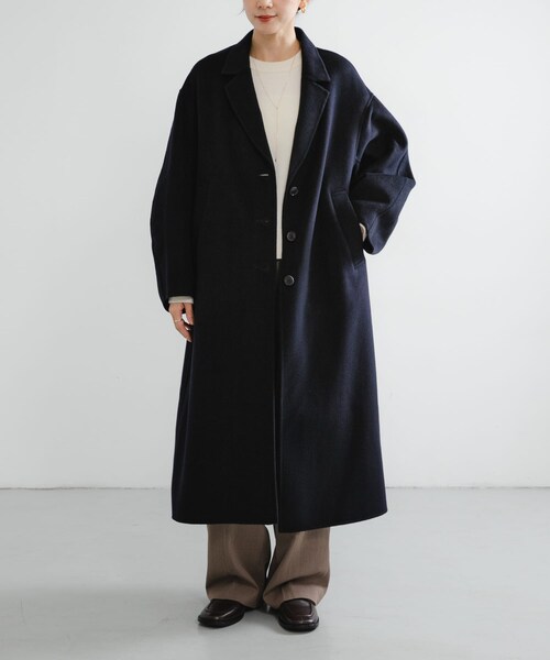 URBAN RESEARCH（アーバンリサーチ）の「new basic　super160 rever chester coat（テーラードジャケット・レディース・NAVY・36/38）」の5枚目の写真