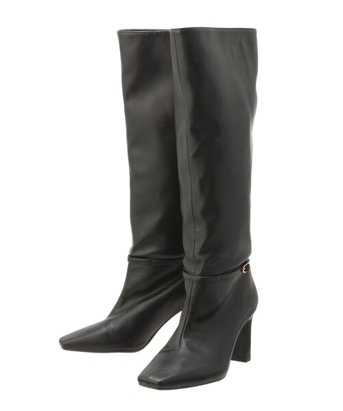 RESEXXY（リゼクシー）の「バレルシェイプドロングブーツ（ブーツ・レディース・ブラック/ブラウン・S/M/L）」の3枚目の写真