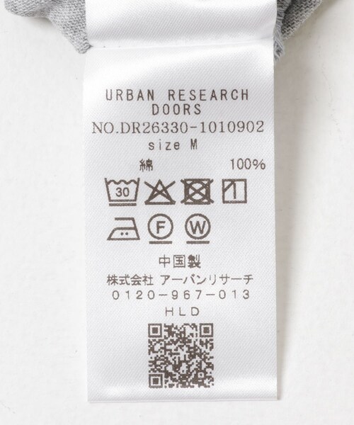 URBAN RESEARCH DOORS(アーバンリサーチドアーズ)の「THE FOX ラガーシャツ(Tシャツ/カットソー・メンズ・ASH GRAY/CHARCOAL・M/L)」の10枚目の写真