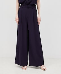 トリアセバックサテンワイドパンツ/セットアップ対応【メディア掲載】