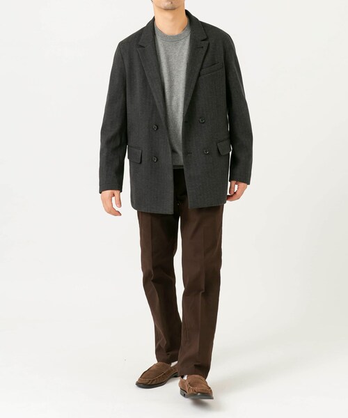 URBAN RESEARCH ROSSO（アーバンリサーチロッソ）の「クラシックダブルジャケット（テーラードジャケット・メンズ・ヘリンボーン/CHECK・M/L/XL）」の7枚目の写真