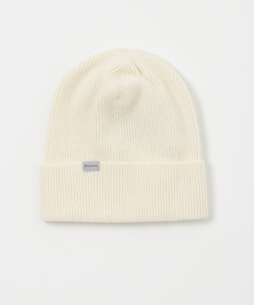 EKAL（エカル）の「HOUDINI　Zissou Hat（ニットキャップ/ビーニー・メンズ・Rock Black/Sugar Snow・M）」の4枚目の写真