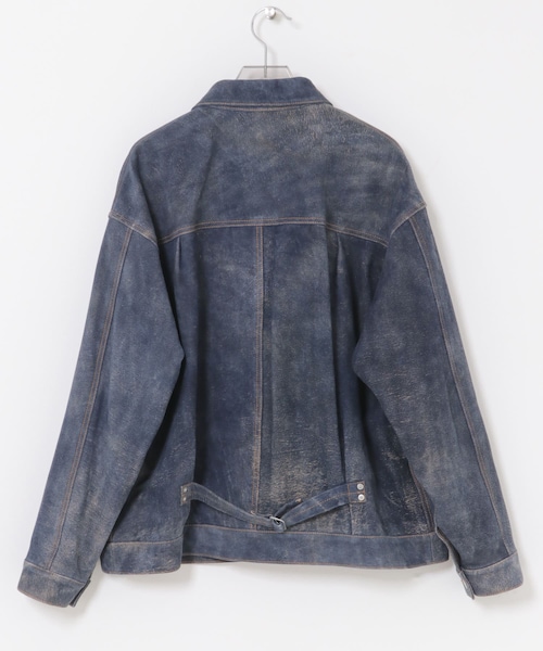 URBAN RESEARCH（アーバンリサーチ）の「『別注』SEVEN BY SEVEN×URBAN RESEARCH　1ST TYPE LEATHER JACKET（テーラードジャケット・メンズ・BLACK/NAVY・M/L）」の21枚目の写真