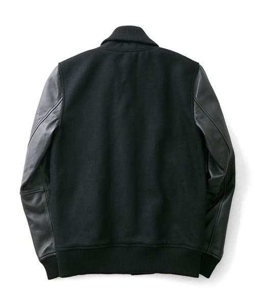 URBAN RESEARCH（アーバンリサーチ）の「URiD　メルトン/ラムレザー スタジャン（スタジャン・メンズ・BLACK/NAVY/CAMEL・S/M/L）」の12枚目の写真